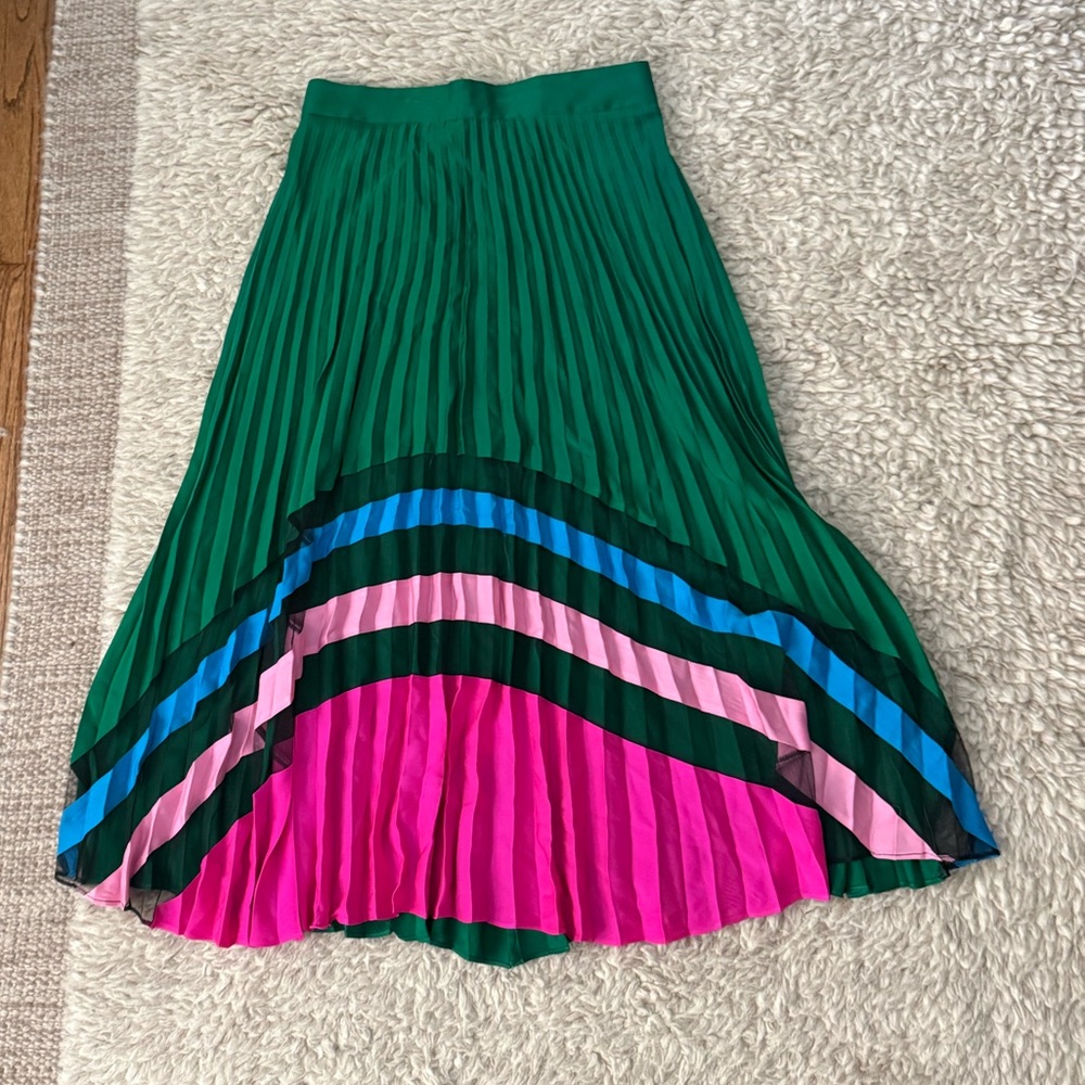 Milly Green Pleated Dress
